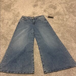 Wide-Leg Blue Jeans 7 for all man kind